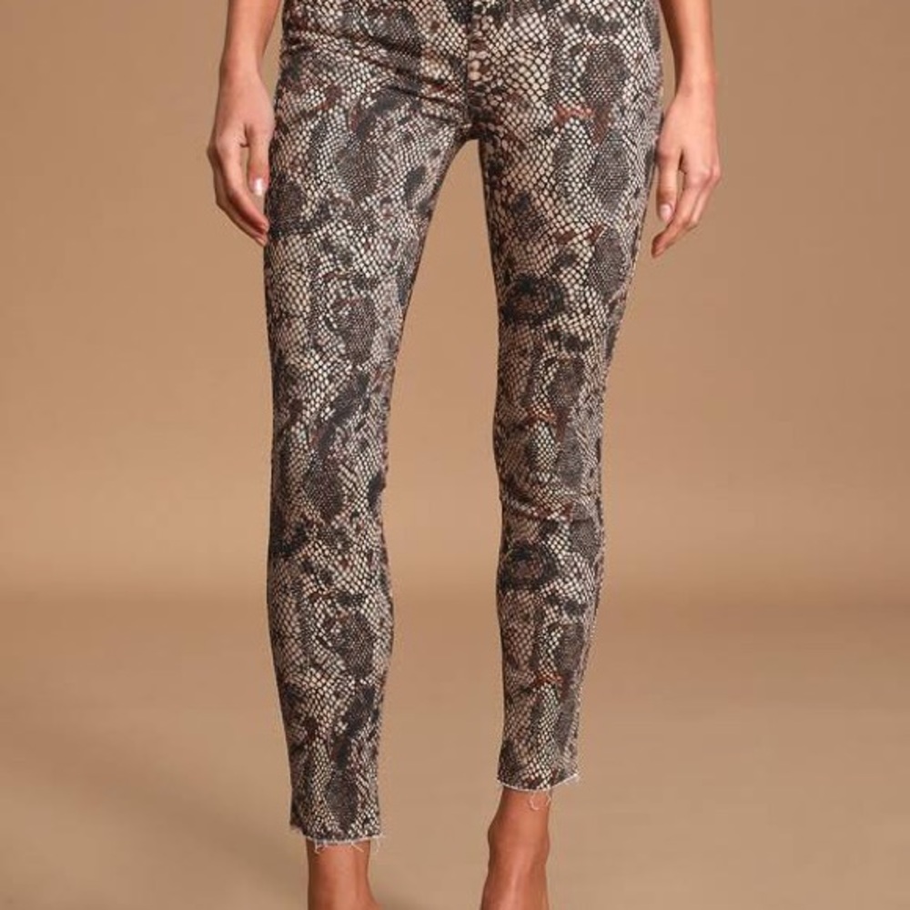Free People NWT Two Faced Snakeskin Denim ~Sz 27